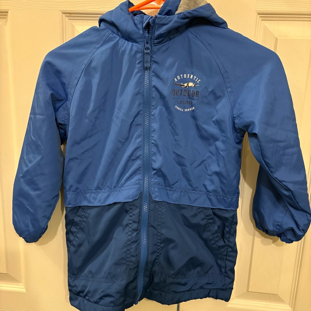 Kids Blue fleece lined jacket